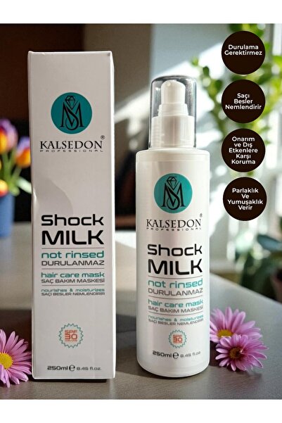 MS Kalsedon PROFESSİONAL MS Kalsedon Shock Milk Durulamasız Keratin Saç Bakım...