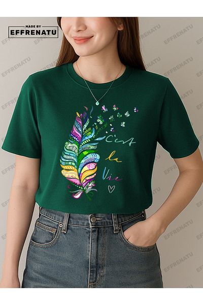 EFFRENATU Trendy Clothing Printed Charming Plus Size T-Shirt