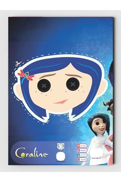 ZNC Coraline Themed Fun Coloring Book, (+20), (Full Page Picture Coloring Book)