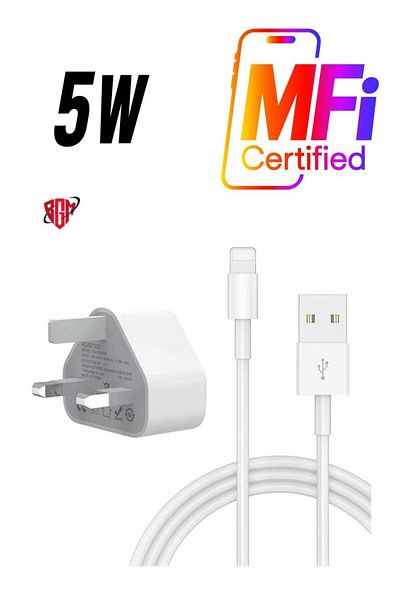 Shopi 5V 1A Power Adapter Supply, USB Charger Cable and Plug Compatible for iPhone 5S, 6, 6S, 6 Plus, 6S P