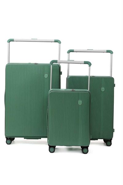 Prosperity 3-Piece Blue Luggage Set – Spinner Wheels, Hard Shell, TSA Lock