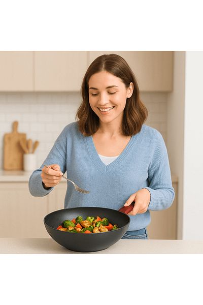 SCHMITTER Wok Pan 28 cm with Non-Stick Teflon Coating