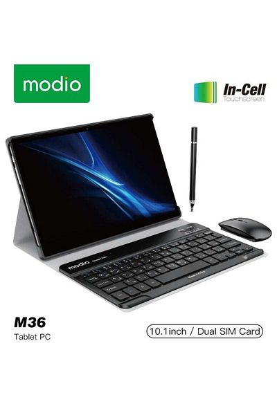 Modio M36 Tablet With 10.1 Inch Screen Dual SIM Blue 12GB RAM 512GB 5G - Middle East Version With Gi