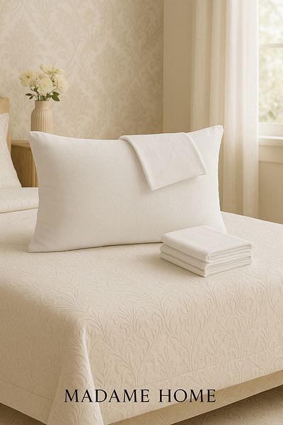 Madame Home Liquid Proof Pillow Mattress Allergy Free Cotton Daily Use