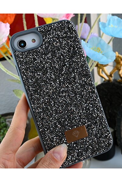 Go Aksesuar Iphone 6 - 7 - 8 - Se 2020 - Se 2022 Uyumlu Elmas Tasarımlı Taşlı...