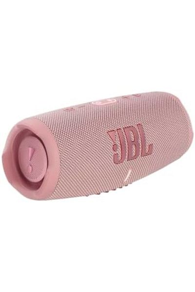 JBL مكبر صوت Charge 5 المحمول، باور بانك مدمج، صوت احترافي قوي، مشعات جهير مزدوجة، 20 ساعة