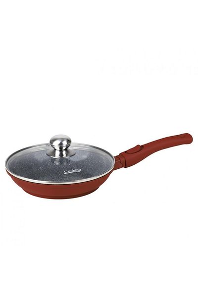 Heinner Calabria 24 cm Aluminum Frying Pan with Lid and Removable Handle
