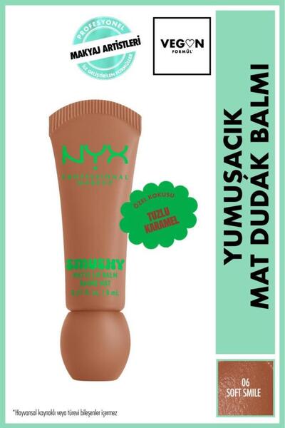 NYX Professional Makeup Smushy Yumuşacık Mat Dudak Balmı - 06 Soft Smile