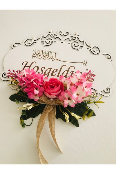 LİMOMİ Decorative Welcome Written Door Ornament