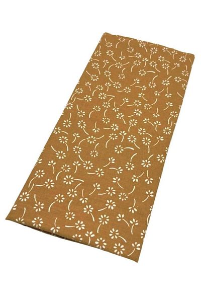 angel çanta aksesuar Angel Bag Accessory 120X50 cm Cotton Lining Fabric Mustard Yellow Crispy Flower Pattern