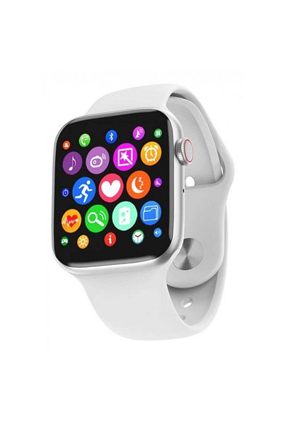 TECHSTAR ® W34S Smartwatch White, 1.54 inch HD IPS, Heart Rate Monitoring, ECG Electrodiagram, Sedent