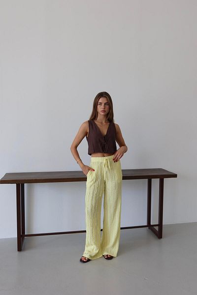 Jeevee Tasseled Fabric Relaxed Cut Summer Trousers