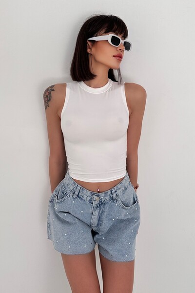 New Now Modal Fabric Crew Neck Sleeveless Body