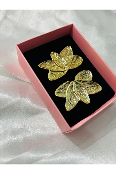DORA-SS Gold Lotus Design Earrings
