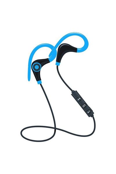 TECHSTAR ® BT200 Wireless Headphones, Bluetooth 4.1, HD Audio, Sweatproof, Wired Controls, Blue