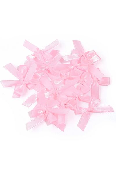 Fiyonks Atölye Bow Satin 25 Pieces, Ribbon Bow Satin Handmade Decoration