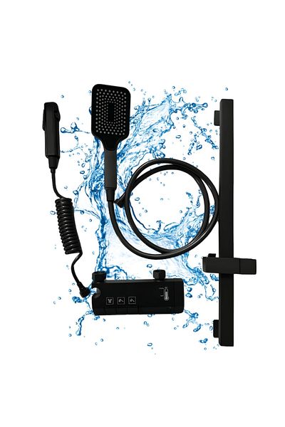 Full Abundance Smart Shower Column, Full Abundance, LED Display, Piano Controls, 360° Rotation