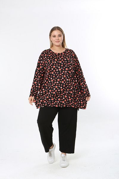 XL Modam Women's Digital Print Plus Size Tunic