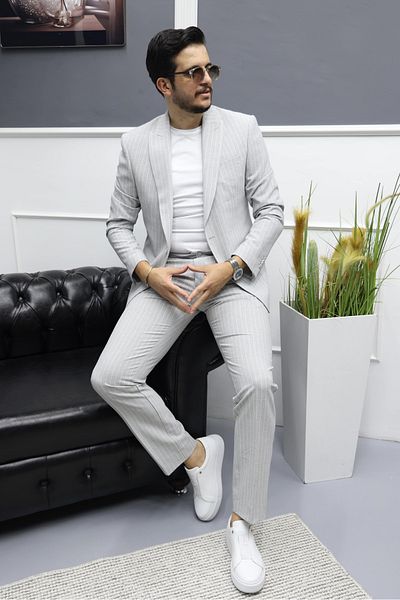 Avni Ceylan Monoline Elegance Style Single Button Suit