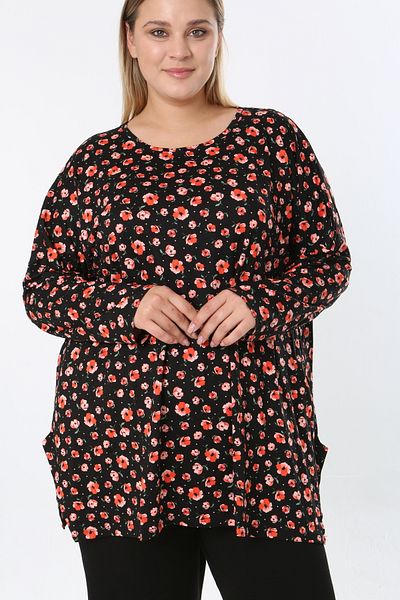 XL Modam Women's Digital Print Plus Size Tunic