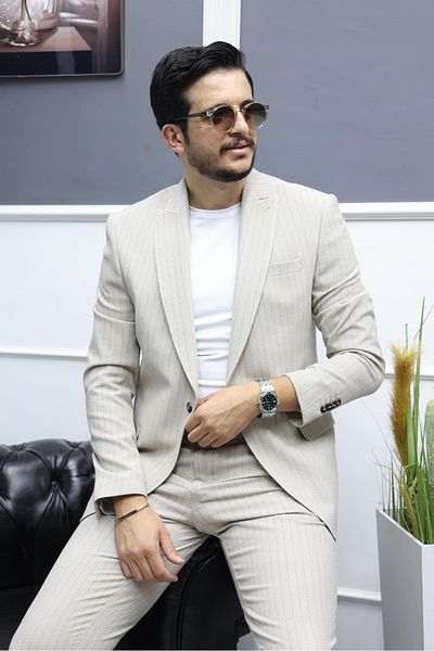 Avni Ceylan Monoline Elegance Style Single Button Suit