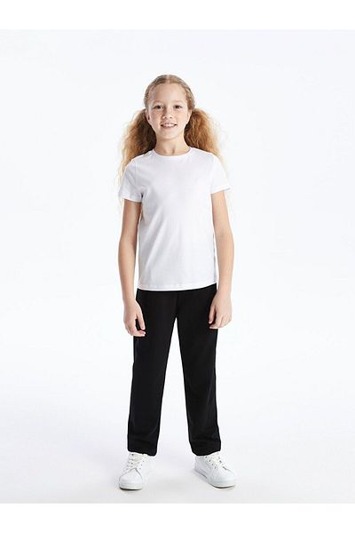 LC Waikiki Pantaloni de sport jogger pentru fete LCW Kids, cu talie elastică