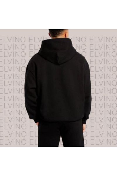 Elvino Thick Winter Printed Cotton Women'S/Men's Unisex Oversize Hooded/Hoodless 3 Thread Sweatshirt