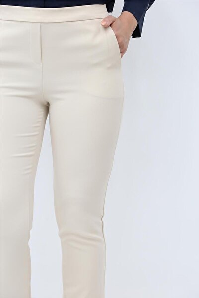 Armine Beli Sim Detaylı Pantolon 25YT227 - Bej