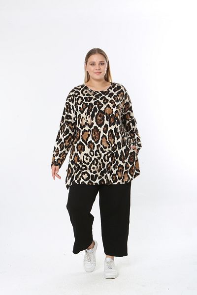 XL Modam Women's Digital Print Plus Size Tunic