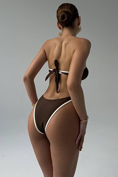 Bikini Mayokini Dünyası Μπικίνι Veronica Strapless - Καφέ