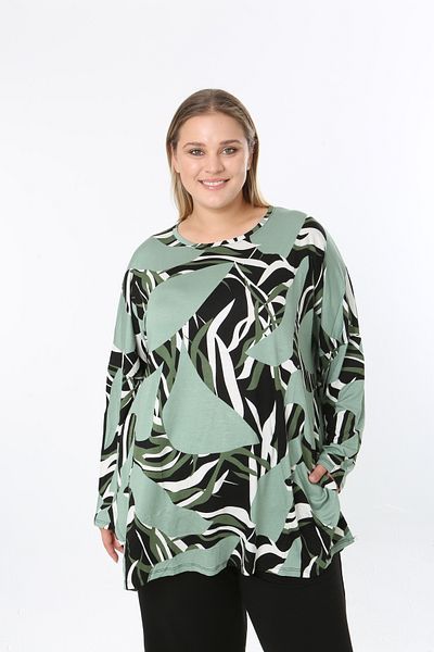 XL Modam Women's Digital Print Plus Size Tunic