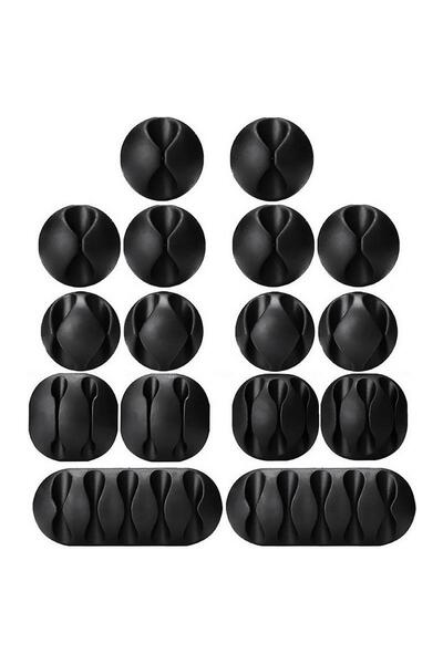 ForWhat مجموعة أدوات تثبيت الكابلات اللاصقة مكونة من 16 قطعة لديكور المكتب ال...