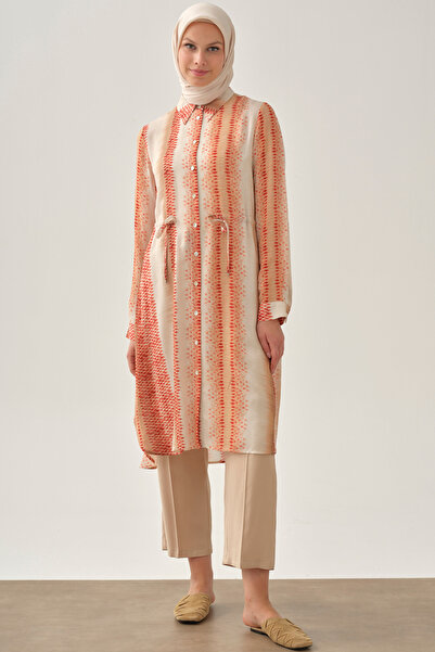 Tuğba Degrade Desenli Tunik - Mercan