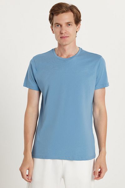 Tudors Μπλουζάκι Unisex Slim Fit Slim Fit 100% βαμβακερό μαλακό μπλουζάκι με λαιμόκοψη