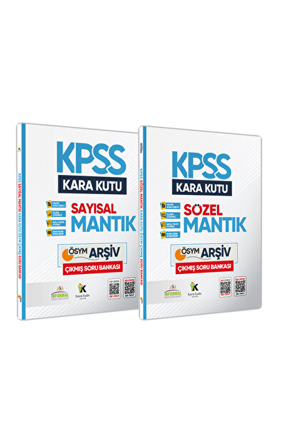 İnformal Yayınları KPSS Sayısal VE Sözel Mantık Kara Kutu Dijital Çözümlü ÖSYM Çıkmış Soru Bankası Çözümlü