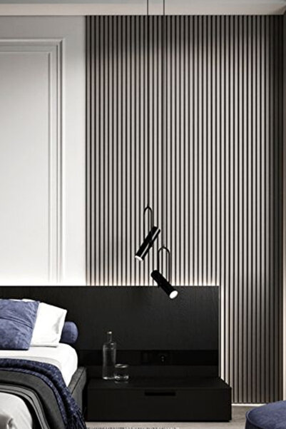 Renkli Duvarlar Atc Antrasit Gri 16cmx145cm 1 Adet Prefabrik Ofis Konut Dekoratif Pvc Duvar Paneli Kaplama Lambiri