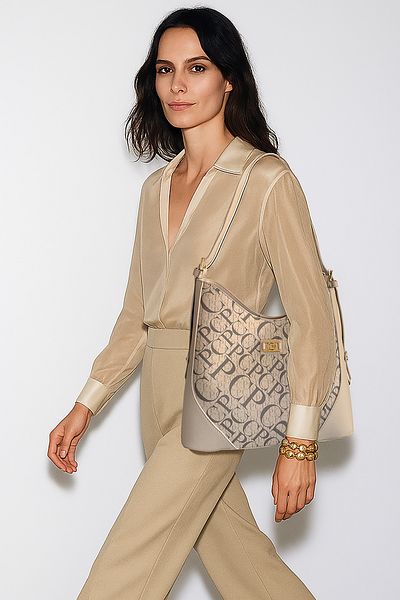 Pierre Cardin Beige Women's Shoulder Bag 05Po25Y2512