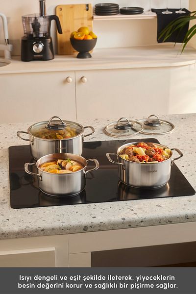 Karaca Fiorino Induction Based Mini Cookware Set 6 Pieces