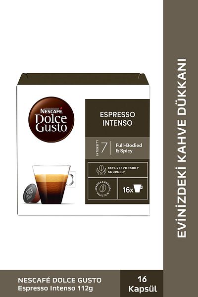Nescafe Dolce Gusto Coffee Espresso Intenso 16 Kapsül