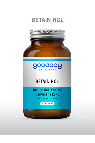 goodday Betain Hcl Pepsin 60 Kapsül Besin Takviyesi
