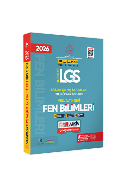 Karakutu Yayınları 2026 8.Sınıf Full LGS Altın Seri (FULAS) FEN BİLİMLERİ MEB...