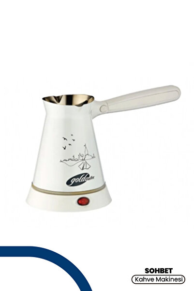 GOLDMASTER Sohbet Istanbul Desenli Paslanmaz Çelik  Elektrikli Cezve GM7324