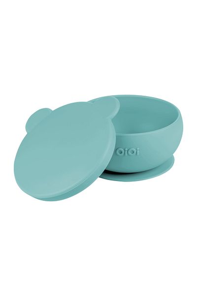 OiOi Bowl with Lid - Aqua Green