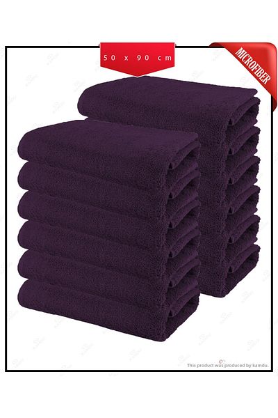XAMANTHA 12 Pieces Microfiber Hairdresser Barber Hand Face Sports Towel Hair Dye Repellent 50 X90 Cm