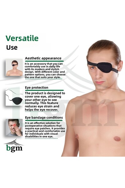 bgm Orthopedic Eye Patch Pirate Patch Eye Cover Patch