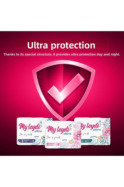 MYLEYDİ Ultra Hygienic Pad Long 96 Pieces (12 Packs)