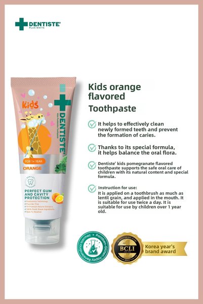 Dentiste Kids Fluoride-Free Orange Flavored Toothpaste 1-6 Years