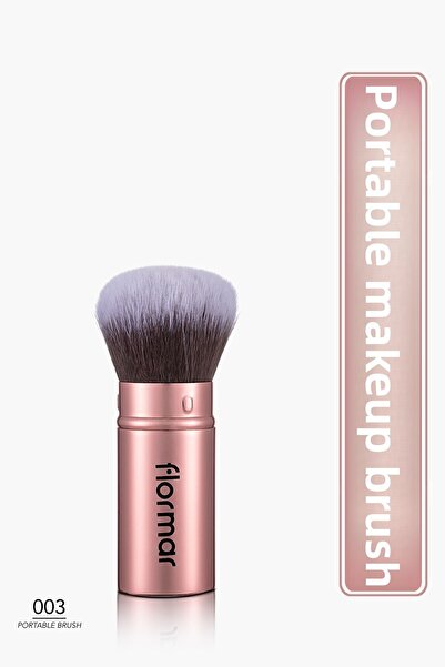 Flormar Practical and Hygienic Kabuki Brush with Lid - Portable Brush - 003 -8690604597680