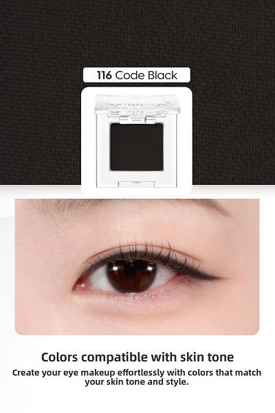 Missha Modern Shadow Matte - Soft Texture Non-Spill Eye Shadow Single (116 Code Black)