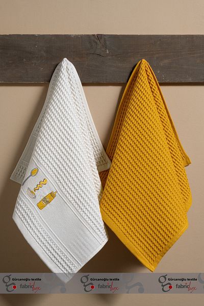 Fabric Box 2 bucăți Seersucker 45 x 65 cm șervețel prosop de bucătărie șervețel de servire